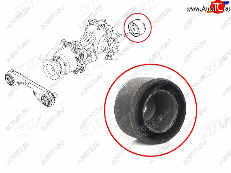 659 р. Сайлентблок Nissan Terrano 14-22  Renault Duster 10-21  Kaptur 16-20 SAT ST-8200828306  с доставкой в г. Керчь
