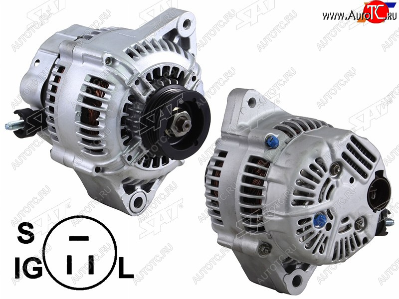 6 349 р. Генератор TOYOTA SOARERSUPRA 3.0 87-93MARK II 2.0 87-97 1GFE7MGTE 12V 80A                         SAT ST-85-0100  с доставкой в г. Керчь