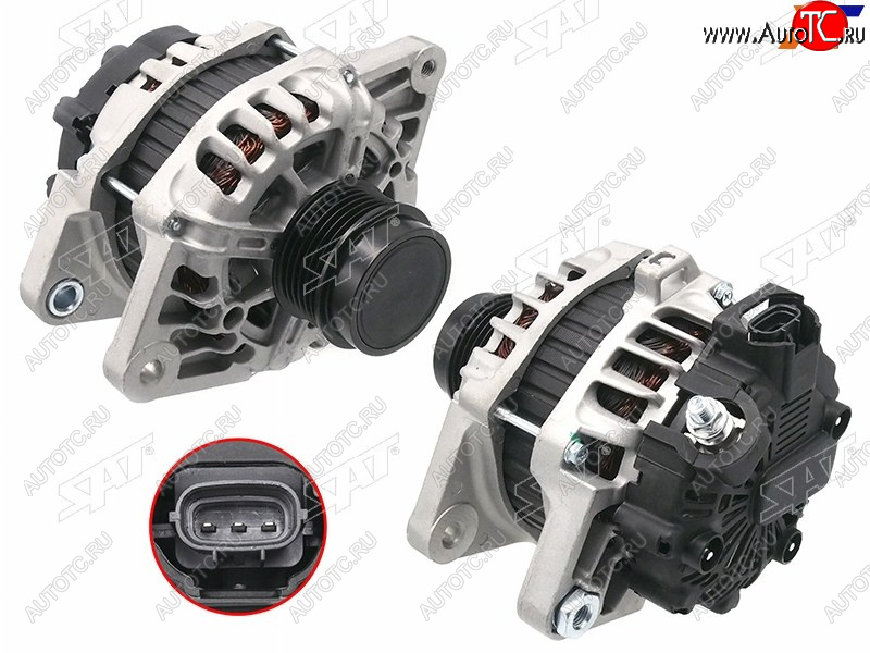 12 199 р. Генератор HYUNDAI I30 12-17IX20 15-19KIA RIO 12-15CEED 1.41.6 12-18 G4F# 12V 90A                 SAT ST-85-0056  с доставкой в г. Керчь