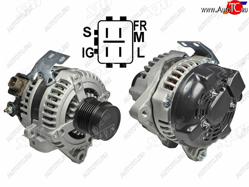 14 599 р. Генератор TOYOTA CAMRYMARK X ZIO 2.4 07-RAV4 2.4 05-08 2AZ 12V 100A(восстановленный) SAT ST-85-0052  с доставкой в г. Керчь