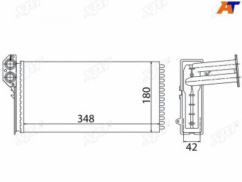 Радиатор отопителя салона MERCEDES SPRINTER 95-06 (трубчатый) SAT ST-87-0040