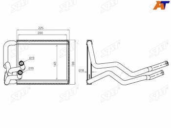 Радиатор отопителя салона HYUNDAI ELANTRA 06-11 SAT ST-87-0048
