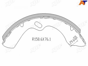 Колодки тормозные перед ISUZU 15- (3,5т) SAT ST-8972877780