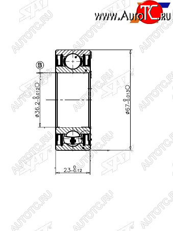 629 р. Подшипник привода TOYOTA SCEPTERGRACIACORONAMARK 2CROWNARISTO 4WD 92- SAT ST-90363-36001  с доставкой в г. Керчь