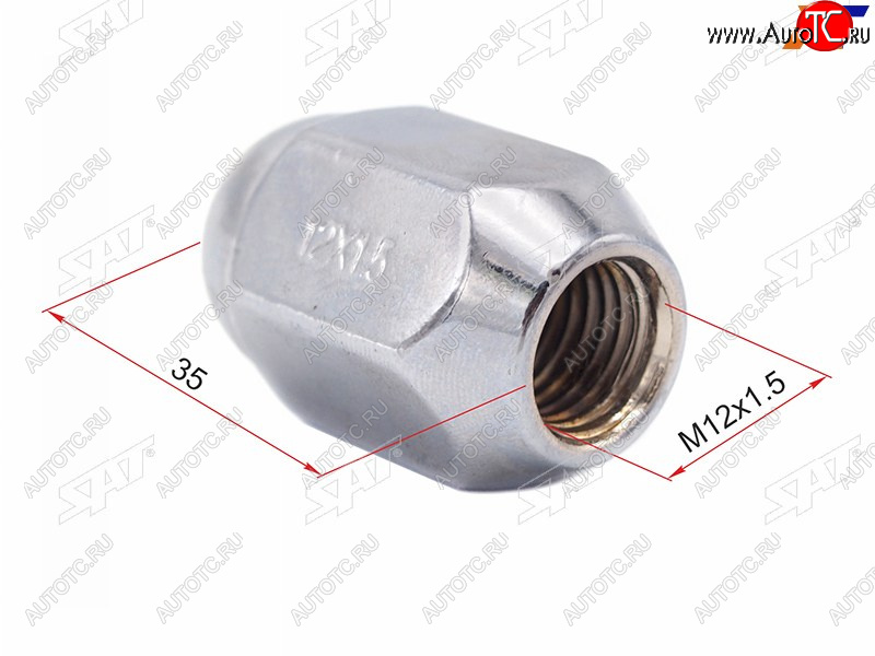 97 р. Гайка колесная TOYOTA SAT ST-90942-01081  с доставкой в г. Керчь
