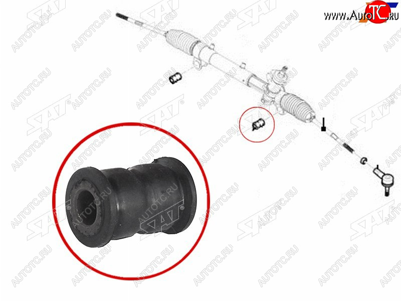 329 р. Втулка рулевой рейки Chevrolet Captiva 06-15  Opel Antara 06-15  Daewoo Winstorm 06-10 SAT ST-93743424B  с доставкой в г. Керчь