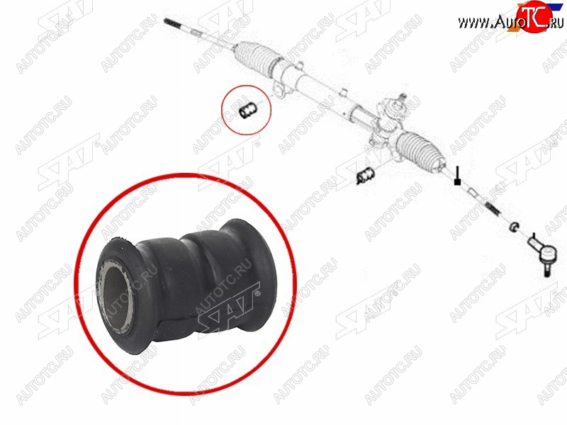 199 р. Втулка рулевой рейки Chevrolet Captiva 06-15  Opel Antara 06-15  Daewoo Winstorm 06-10 SAT ST-93743423B  с доставкой в г. Керчь