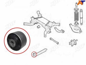 629 р. Сайлентблок Chevrolet Captiva 06-15  Opel Antara 06-15  Daewoo Winstorm 06-10 SAT ST-96626481B  с доставкой в г. Керчь. Увеличить фотографию 1