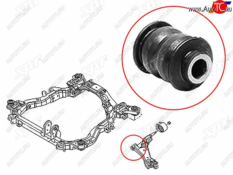 339 р. Сайлентблок Chevrolet Captiva 06-15  Opel Antara 06-15  Daewoo Winstorm 06-10 SAT ST-96819162-BF  с доставкой в г. Керчь