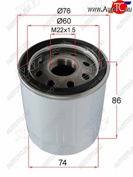 217 р. Фильтр масляный SAT  CITROEN Jumper  250 (2006-2014), Peugeot Boxer  250 (2006-2014)  с доставкой в г. Керчь