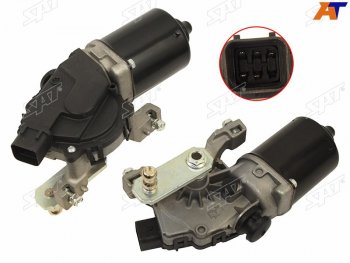 3 079 р. Мотор трапеции стеклоочистителя KIA RIO 05-11HYUNDAI ACCENT 06-10SONATA NF V 04-09 SAT ST-98110-1G000  с доставкой в г. Керчь. Увеличить фотографию 1