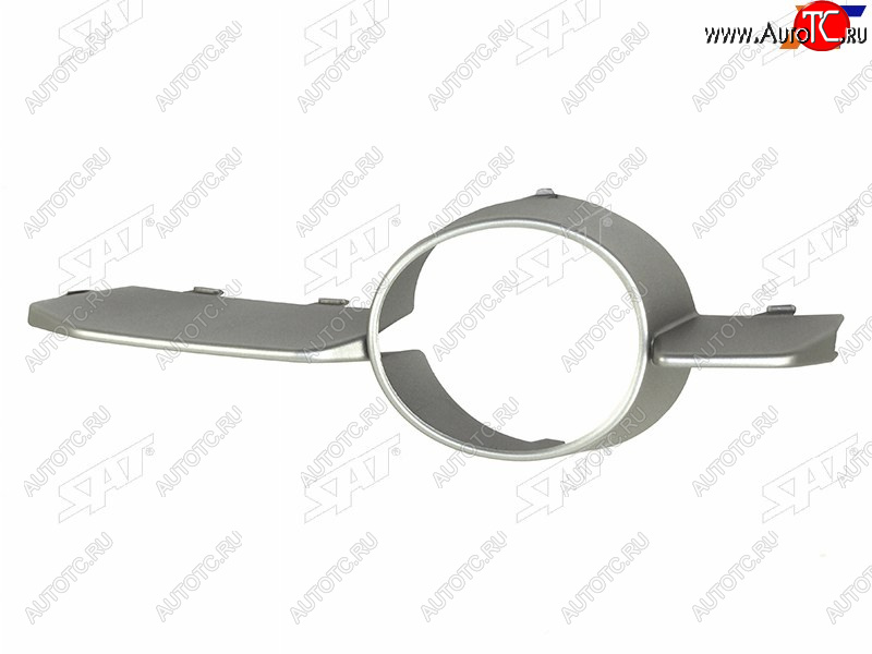1 179 р. Левый молдинг оправы ПТФ SAT BMW X6 E71 дорестайлинг (2008-2012) (хром)  с доставкой в г. Керчь