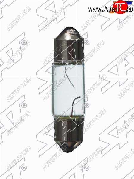 23 р. Лампа дополнительного освещения 9x28 мм 12V C5W SAT ST-C5W-12V  с доставкой в г. Керчь