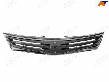 Решетка радиатора SAT Nissan Tiida  1 седан (2010-2014) C11 рестайлинг (молдинг хром)