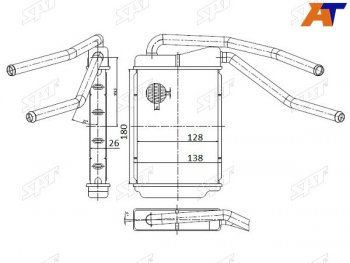 Радиатор отопителя салона DAEWOO NEXIA 96- SAT ST-DW25-395-0
