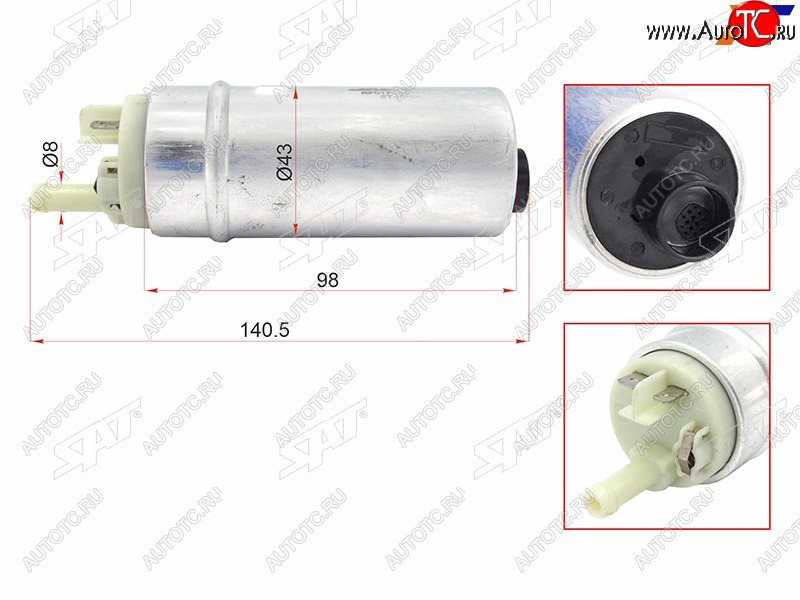 1 999 р. Топливный насос BMW E46 00-05E39 00-04E60 03-06E83 04-E53 00-06 SAT ST-FP24  с доставкой в г. Керчь