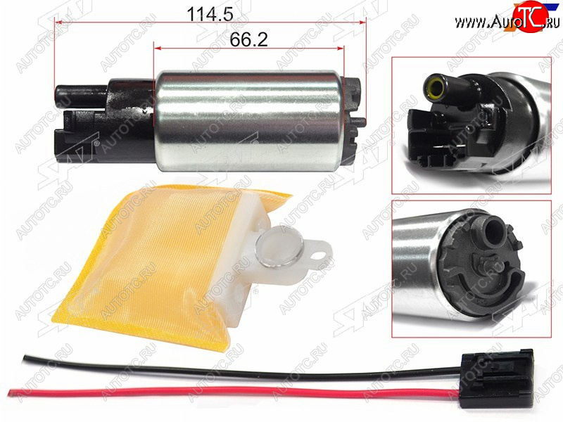 1 099 р. Топливный наcос 12V, 3BAR, 90LH  1KRFE SAT ST-FP12  с доставкой в г. Керчь