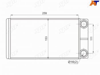 Радиатор отопителя салона GAZELLE NEXT 12- SAT ST-GZ01-395-0