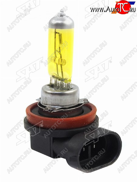 213 р. Лампа головного освещения галогенная желтая H11 12V 55W SAT ST-H11Y-12V  с доставкой в г. Керчь