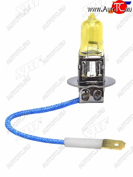 76 р. Лампа головного освещения галогенная желтая H3 12V 55W SAT ST-H3Y-12V  с доставкой в г. Керчь