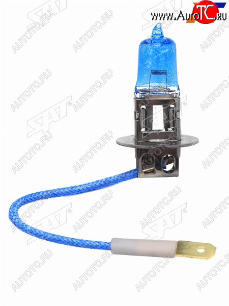 76 р. Лампа головного освещения галогенная супер белая H3 12V 55W SAT ST-H3W-12V  с доставкой в г. Керчь