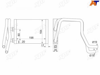 Радиатор отопителя салона HONDA CIVIC EU# 00-05 35D SAT ST-HD08-395-A0