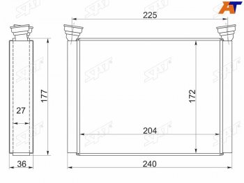 Радиатор отопителя салона HONDA ODYSSEY RA6 99-03AVANCIER TA# 99-03 SAT ST-HD71-395-0
