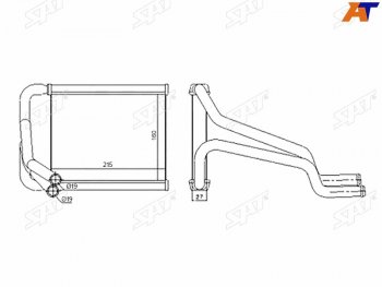 Радиатор отопителя салона HYUNDAI ELANTRA 10-I 30 12-KIA CEED 12- SAT ST-HN29-395-0