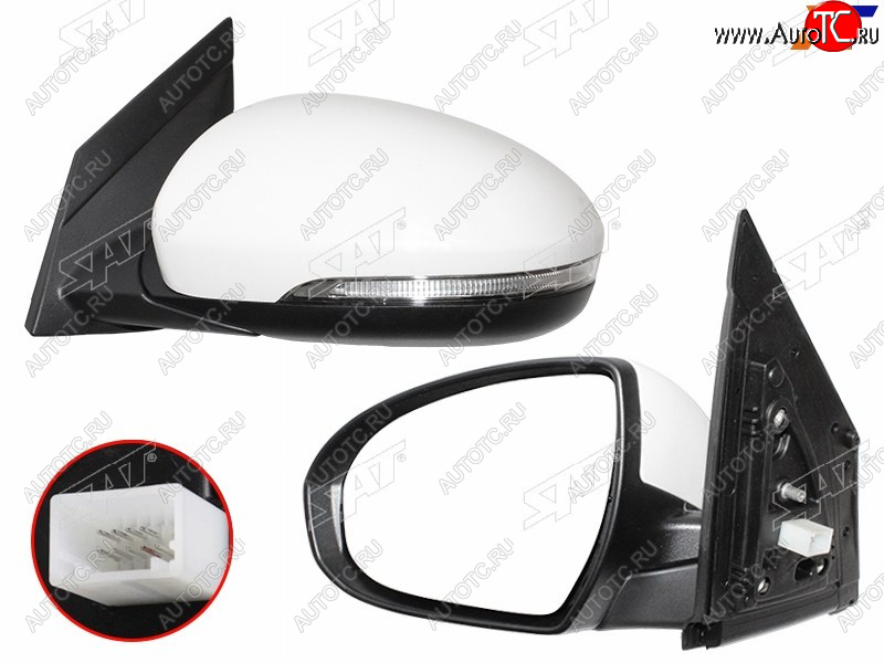 8 849 р. Зеркало Hyundai Tucson 15-21 (Слева Обогрев Регулировка Повторитель поворота Складывание Подсве SAT ST-HN52-940-A2  с доставкой в г. Керчь