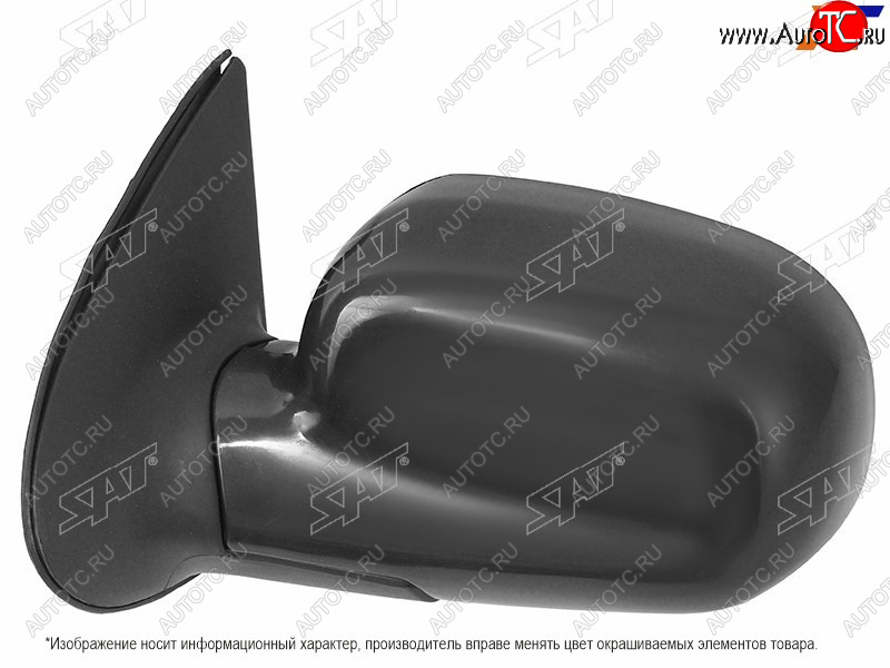 4 699 р. Боковое левое зеркало (складное, 5 контактов) SAT  Hyundai Santa Fe  SM (2000-2012) (неокрашенное)  с доставкой в г. Керчь