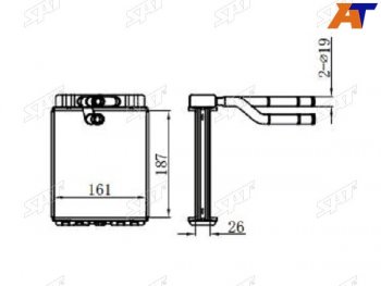 Радиатор отопителя салона HYUNDAI HD-657278COUNTY SAT ST-HY72-395-0