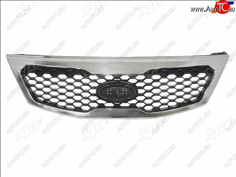 5 999 р. Решетка радиатора SAT  KIA Sorento  XM (2009-2012) дорестайлинг (хром)  с доставкой в г. Керчь