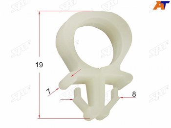 68 р. Клипса трубки эл. проводки FORDMAZDA (1 шт.) SAT ST-KJ-1035  с доставкой в г. Керчь. Увеличить фотографию 2