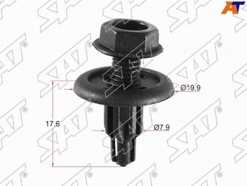 Клипса защиты бампера HONDA (1 шт.) SAT ST-KJ-1054