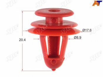 Клипса обшивки двери GMTOYOTALEXUSSUZUKIMITSIBISHI (1 шт.) SAT ST-KJ-682