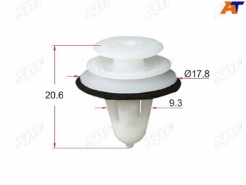 Клипса обшивки двери TOYOTALEXUSHYUINDAIKIA (1 шт.) SAT ST-M10203