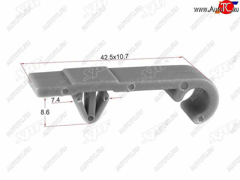 449 р. Клипса крепления трубки стеклоочитстителя HONDAACURA (1 шт.) SAT ST-M10569  с доставкой в г. Керчь
