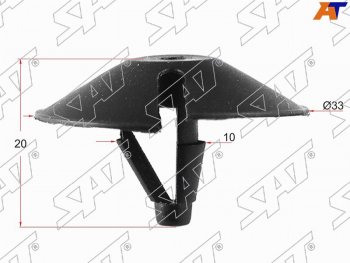 Клипса обшивки капота CHRYSLER (1 шт.) SAT ST-M11085