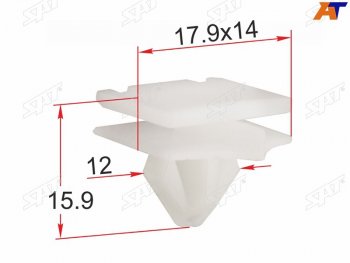 299 р. Клипса молдинга кузова GM (1 шт.) SAT ST-M12297  с доставкой в г. Керчь. Увеличить фотографию 1