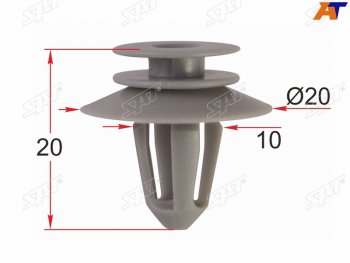 Клипса обшивки двери MERCEDES (1 шт.)                                                                SAT ST-M12580
