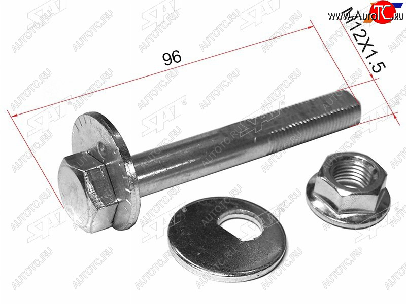 299 р. Болт (комплект) с эксцентриком MITSUBISHI AIRTREKOUTLANDER 01-06LANCER 95-09CEDIA 00-03 SAT ST-MB809335K  с доставкой в г. Керчь
