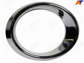 1 239 р. Правая оправа ПТФ SAT Mercedes-Benz C-Class W204 дорестайлинг седан (2007-2011) (хром)  с доставкой в г. Керчь. Увеличить фотографию 2