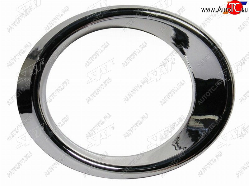 1 239 р. Правая оправа ПТФ SAT Mercedes-Benz C-Class W204 дорестайлинг седан (2007-2011) (хром)  с доставкой в г. Керчь