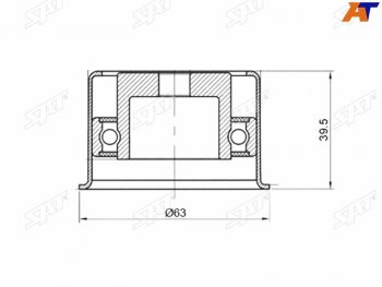 599 р. Ролик ремня ГРМ обводной HYUNDAI TERRACANKIA SORENTOMMC L200PAJERO 2,53,03,5 SAT ST-MD319022  с доставкой в г. Керчь. Увеличить фотографию 2