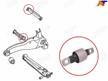 Сайлентблок Mitsubishi Lancer 95-01  Carisma 95-05  Space Star 98-05  Volvo S40 95-04  V40 95-04 SAT ST-MR102014