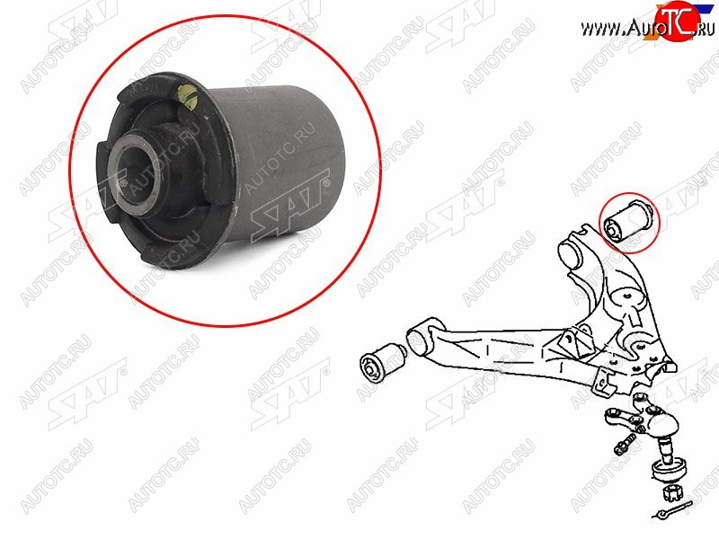 599 р. Сайлентблок Mitsubishi Delica 94-07  L400 94-06  Space Gear 94-07 SAT ST-MR112711  с доставкой в г. Керчь