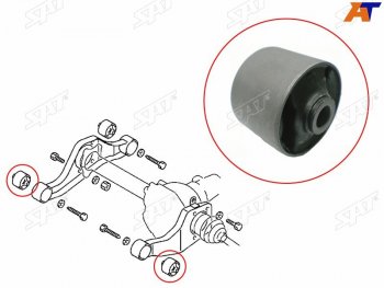 379 р. Сайлентблок подушки переднего дифференциала FR SAT Mitsubishi Pajero 4 V90 2-ой рестайлинг (2014-2020)  с доставкой в г. Керчь. Увеличить фотографию 2