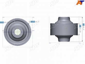 469 р. Сайлентблок Chery Tiggo T11 05-16  Mitsubishi ASX 10-20  Lancer 02-17  Outlander 02-22  Chery Fo SAT ST-MR403441  с доставкой в г. Керчь. Увеличить фотографию 2