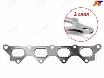 319 р. Прокладка выпускного коллектора MITSUBISHI CARISMACOLTLANCERCEDIA 4G134A914G18 1,31.51.6 00- SAT ST-MR552763  с доставкой в г. Керчь. Увеличить фотографию 1