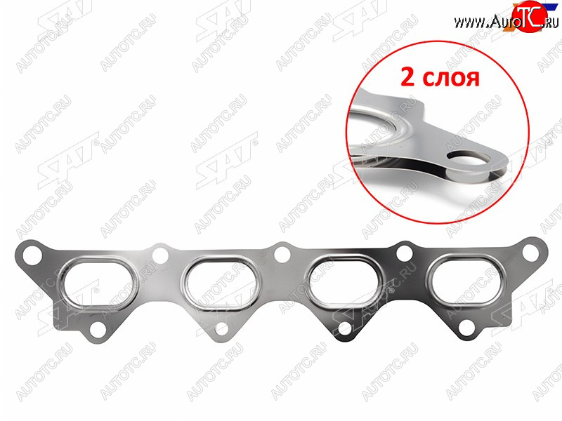 319 р. Прокладка выпускного коллектора MITSUBISHI CARISMACOLTLANCERCEDIA 4G134A914G18 1,31.51.6 00- SAT ST-MR552763  с доставкой в г. Керчь